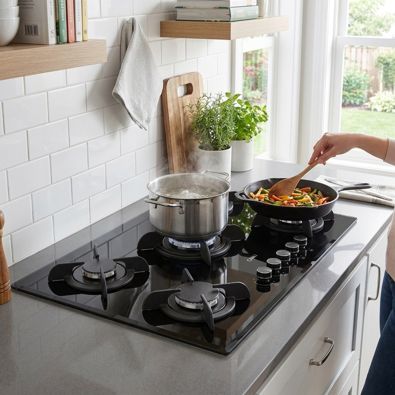 اجاق گاز صفحه ای شیشه ای کن مدل IG - 8503