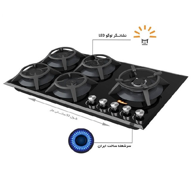 اجاق گاز صفحه ای داتیس مدل DG533