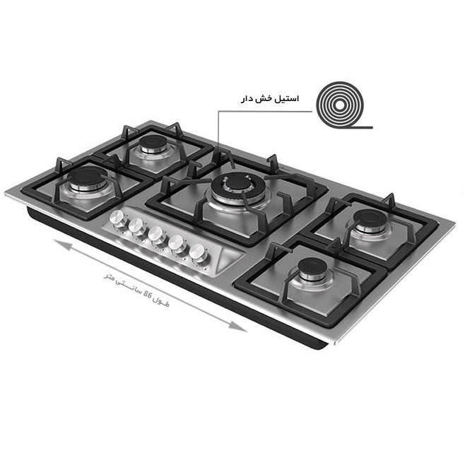 اجاق گاز صفحه ای داتیس مدل DS514
