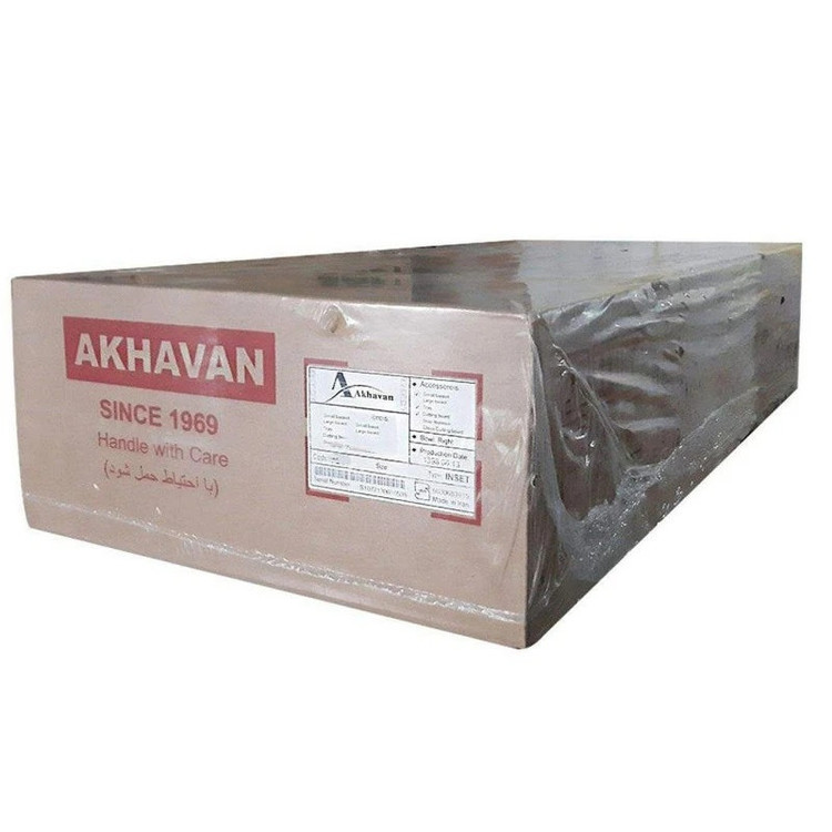 سینک ظرفشویی استیل توکار دو لگنه اخوان مدل 159