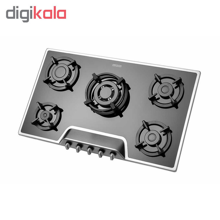 اجاق گاز صفحهای پنج شعله استیل البرز مدل G5951S